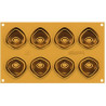 Tortellino 20 Silikomart: stampo silicone giallo 8 preparazioni 5,4 x h 2,2 cm, linea Naturae Tortellino 20 Silikomart: stampo silicone giallo 8 preparazioni 5,4 x h 2,2 cm, linea Naturae