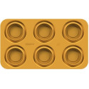 Stampo Piatto 80 pe 6 piatti in silicone giallo da Silikomart Linea Naturae
