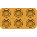 Stampo Piatto 80 pe 6 piatti in silicone giallo da Silikomart Linea Naturae