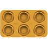 Stampo Piatto 80 pe 6 piatti in silicone giallo da Silikomart Linea Naturae