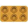 Stampo Piatto 80 pe 6 piatti in silicone giallo da Silikomart Linea Naturae Stampo Piatto 80 pe 6 piatti in silicone giallo da Silikomart Linea Naturae