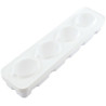 Stampo in silicone Limone da 120 ml in silicone Bianco con supporto in plastica da Silikomart Stampo in silicone Limone da 120 ml in silicone Bianco con supporto in plastica da Silikomart