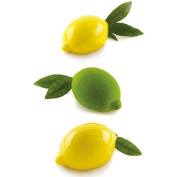 Stampo in silicone Limone da 120 ml in silicone Bianco con supporto in plastica da Silikomart