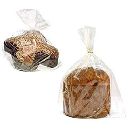 100 SACCHETTI BUSTINE CELLOPHANE PER ALIMENTI BUSTE CONFETTI DOLCI  SACCHETTINI 10 x 20 cm