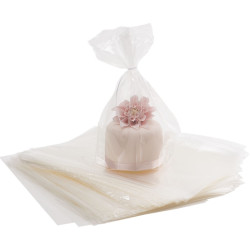 100 Buste Cast Neutre Trasparenti 20×35cm – Spessore 35 Micron | Sacchetti Alimentari per Dolci, Panettoni e Colombe – Decora