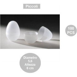 100 Barilotti per sorpresa uova di pasqua piccolo, diametro 5,6 cm x altezza 7,9 cm