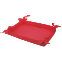 Cesto in tessuto colore rosso di dimensioni 36 cm x 27 cm ideale porta bomboniere o regalo