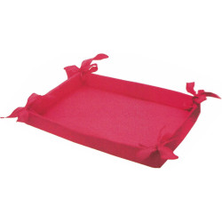 Cesto in tessuto fucsia di dimensioni 36 cm x 27 cm, ideale porta bomboniere  o mregalo