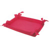 Cesto in tessuto fucsia di dimensioni 36 cm x 27 cm, ideale porta bomboniere  o mregalo