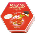 Snob Laurea Crispo: confetti rossi incartati singolarmente astuccio Lieto Evento da 500 g