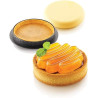 Kit tarte ring Honoré ø8 cm Silikomart: 8 anelli tondi microforati per basi crostatine e stampo silicone top ø7xh1,3 cm Kit tarte ring Honoré ø8 cm Silikomart: 8 anelli tondi microforati per basi crostatine e stampo silicone top ø7xh1,3 cm