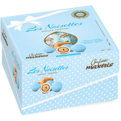 Confetti Dolce Arrivo Maxtris Noisettes Celeste in vassoio da 500 g