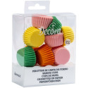 200 Pirottini bon bon colori assortiti in carta forno antiaderente ø2,7xh1,7 cm