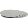 Da 16 a 36 cm disco sottotorta sottile argento tondo di altezza 3 mm da Decora Da 16 a 36 cm disco sottotorta sottile argento tondo di altezza 3 mm da Decora