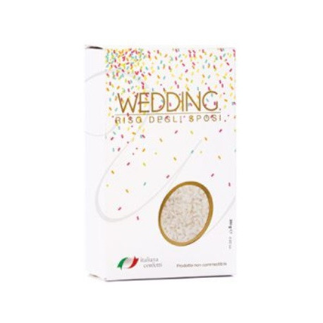 Riso per Matrimoni Bianco, antimacchia in confezione da 250 g da Maxtris
