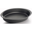 Teglia Ovale lunga 40,5 cm, larga 25 cm, alta 6 cm in alluminio antiaderente, da Vespa dolci forme