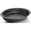 Teglia Ovale lunga 40,5 cm, larga 25 cm, alta 6 cm in alluminio antiaderente, da Vespa dolci forme