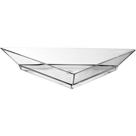 Piattino Finger Food Triangolo: confezione 10 piattini triangolari trasparenti, lunghi 11 cm Piattino Finger Food Triangolo: confezione 10 piattini triangolari trasparenti, lunghi 11 cm