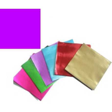 Incarti per cioccolatini Formatelli in alluminio Fucsia 10 cm x 10 cm da 50 g 120 fogli Incarti per cioccolatini Formatelli in alluminio Fucsia 10 cm x 10 cm da 50 g 120 fogli