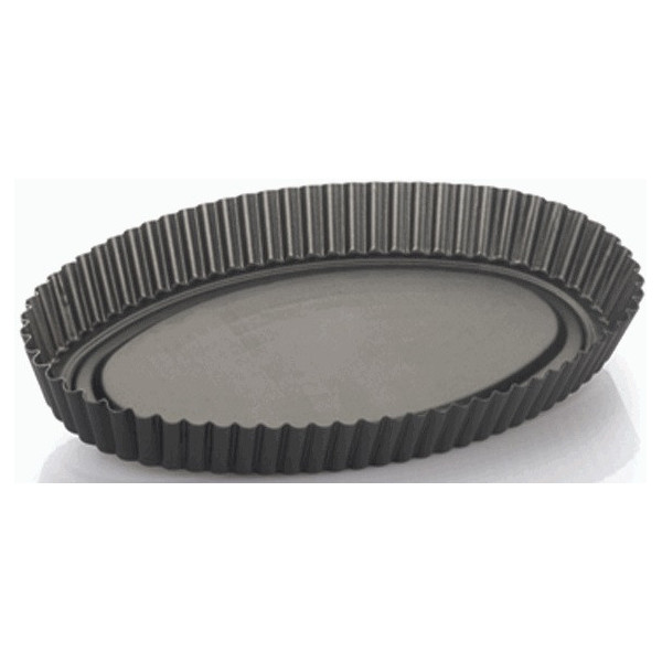 Teglia Per Quiche E Crostate 14 Pollici - Fondo Rimovibile, Antiaderente, Acciaio Al Carbonio 36.5x15x3cm - Foto 7