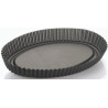 Teglia antiaderente per Forma Crostata Ovale con fondo rialzato o stampo furbo da 33 cm x 22 cm x h 3,5 cm Teglia antiaderente per Forma Crostata Ovale con fondo rialzato o stampo furbo da 33 cm x 22 cm x h 3,5 cm