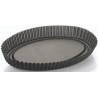 Teglia antiaderente per Forma Crostata Ovale con fondo rialzato o stampo furbo da 33 cm x 22 cm x h 3,5 cm