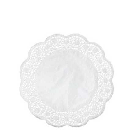 Pizzi in carta porcellanata paraffinata tondi di diametro 16,5 cm in confezione da 12 centrini Pizzi in carta porcellanata paraffinata tondi di diametro 16,5 cm in confezione da 12 centrini