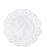 Pizzi in carta porcellanata paraffinata tondi di diametro 16,5 cm in confezione da 12 centrini Pizzi in carta porcellanata paraffinata tondi di diametro 16,5 cm in confezione da 12 centrini