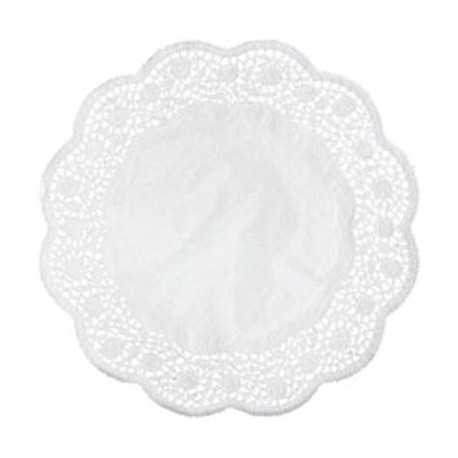 Pizzi in carta porcellanata paraffinata tondi di diametro 16,5 cm Pizzi in carta porcellanata paraffinata tondi di diametro 16,5 cm