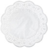 Pizzi in carta porcellanata paraffinata tondi di diametro 16,5 cm Pizzi in carta porcellanata paraffinata tondi di diametro 16,5 cm