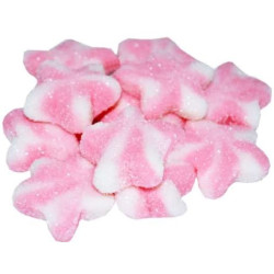 Caramelle gommose Stelle Rosa zuccherate in busta da 1 Kg