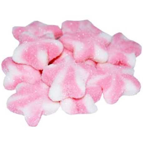 Caramelle gommose Stelle Rosa zuccherate in busta da 1 Kg