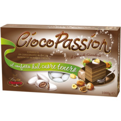 Confetti Ciocopassion Gianduia bianchi da 1 Kg da Crispo