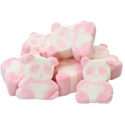 Marshmallow Orsetti Bianco Rosa in busta da Kg 1 di Fini