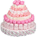 Torta Marshmallow Grande Rosa 1 Kg, torta grande da esposizione a tema rosa