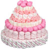 Torta Marshmallow Grande Rosa 1 Kg, torta grande da esposizione a tema rosa