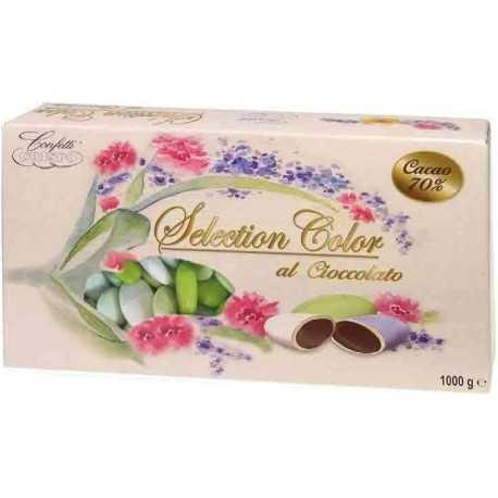 Confetti Selection Color Verde al cioccolato da 1 Kg di Crispo Confetti Selection Color Verde al cioccolato da 1 Kg di Crispo