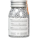 Perle argentate di zucchero da 100 g, 4 mm, per decorazione dolci da Decora