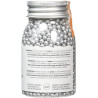 Perle argentate di zucchero da 100 g, 4 mm, per decorazione dolci da Decora