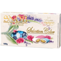 Confetti Snob Selection Color Celesti, cioco-mandorla al Latte sfumati celeste da Crispo
