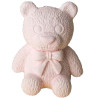 Gessetto Orso Rosa con fiocco, gessetto a forma di orsetto in colore rosa tenue Gessetto Orso Rosa con fiocco, gessetto a forma di orsetto in colore rosa tenue
