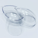Uovo apribile in plexiglas da decorare lungo 8 cm