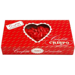 Confetti Amorini Rossi al Cioccolato fondente Crispo, 1 Kg