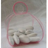 Scatola Tortina decorata rosa in PVC di base 6x6 cm ed altezza 8 cm in confezione da 24 pezzi Scatola Tortina decorata rosa in PVC di base 6x6 cm ed altezza 8 cm in confezione da 24 pezzi