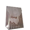 12 Sacchetti Regalo in PVC a pois con decoro cuore bianco 9x6xh12 cm