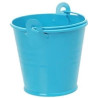 Mini Secchiello Azzurro: piccolo secchiello in metallo, ideale portaconfetti bomboniera Mini Secchiello Azzurro: piccolo secchiello in metallo, ideale portaconfetti bomboniera