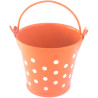 Secchiello arancione con pois ideale portaconfetti o bomboniera Secchiello arancione con pois ideale portaconfetti o bomboniera