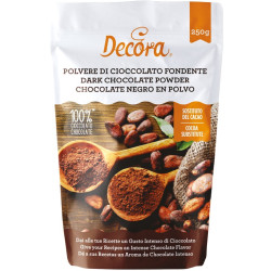 Cioccolato extra fondente belga in polvere 250 g da Decora