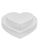 Da 15 a 30 cm cuore alto 7,5 cm in polistirolo