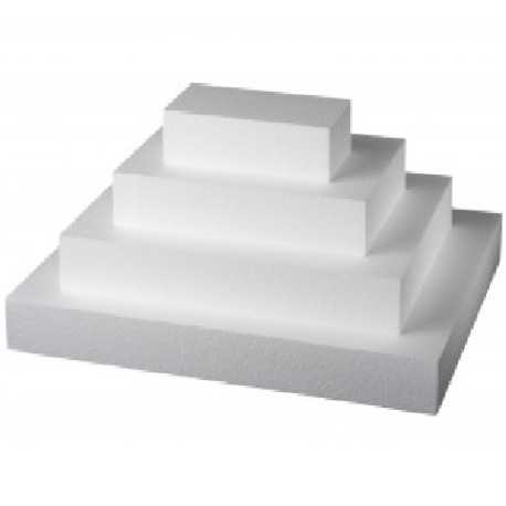 Da 30 a 45 cm rettangolo alto 7,5 cm in polistirolo per basi di torte a pini scenografiche Da 30 a 45 cm rettangolo alto 7,5 cm in polistirolo per basi di torte a pini scenografiche